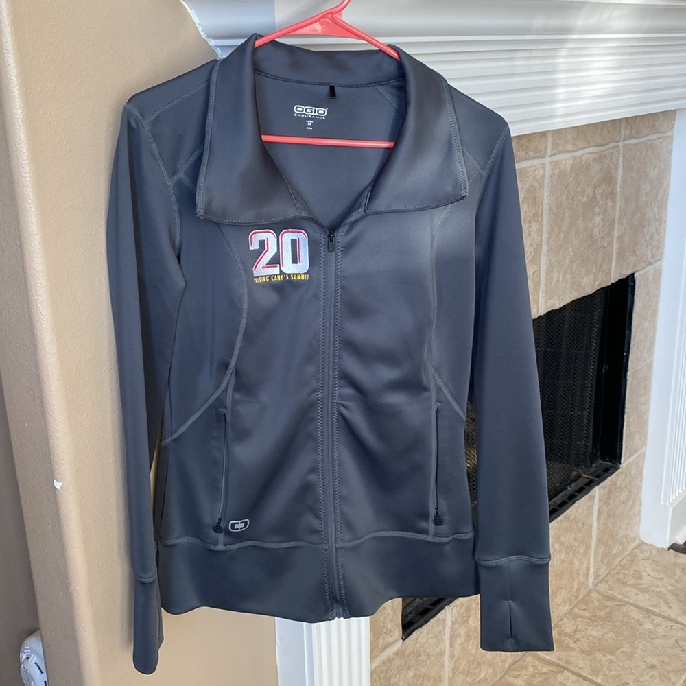 Rare Raising Cane’s 20 Summit Full Zip up Jacket Gray Grey Rare